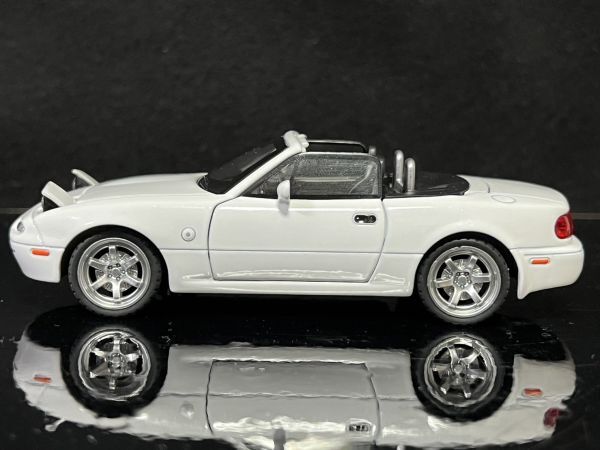 マツダ ロードスター 1/32 ミニカー H155 ホワイト_画像6