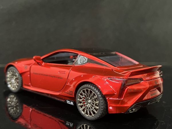 レクサス LEXUS LC500 レッド ミニカー 1/32　H138_画像7