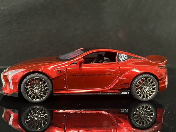 レクサス LEXUS LC500 レッド ミニカー 1/32　H138_画像6