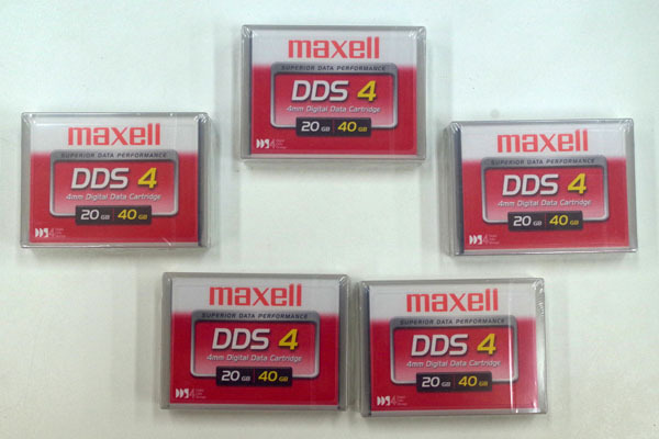★未開封・未使用品★ maxell/DDS4 4mmデジタルデータカートリッジ (20GB/40GB)/5個1セット 60009S_画像1