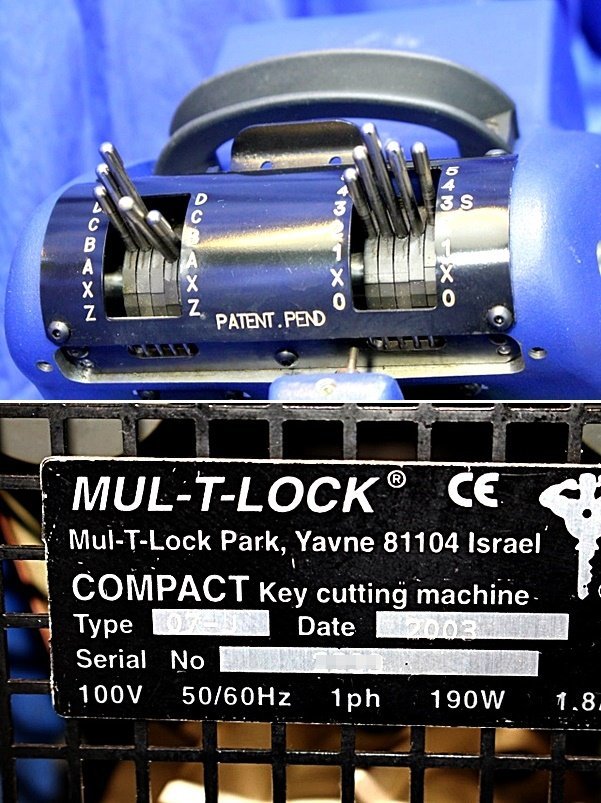 MUL-T-LOCK　キーマシン 合鍵複製機 マルティロックピン　49460Y_画像6