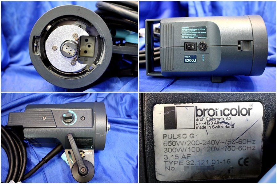 ◆総発光回数105回◆ broncolor/ブロンカラー ストロボ発光電源部 grafit A2+ヘッド pulsoG×2灯セット　49467Y_画像6