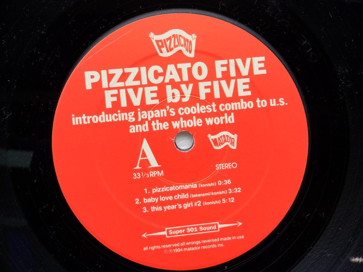 Pizzicato Five「Five By Five」LP（12インチ）/Matador(OLE 096-1)/Electronic_画像2