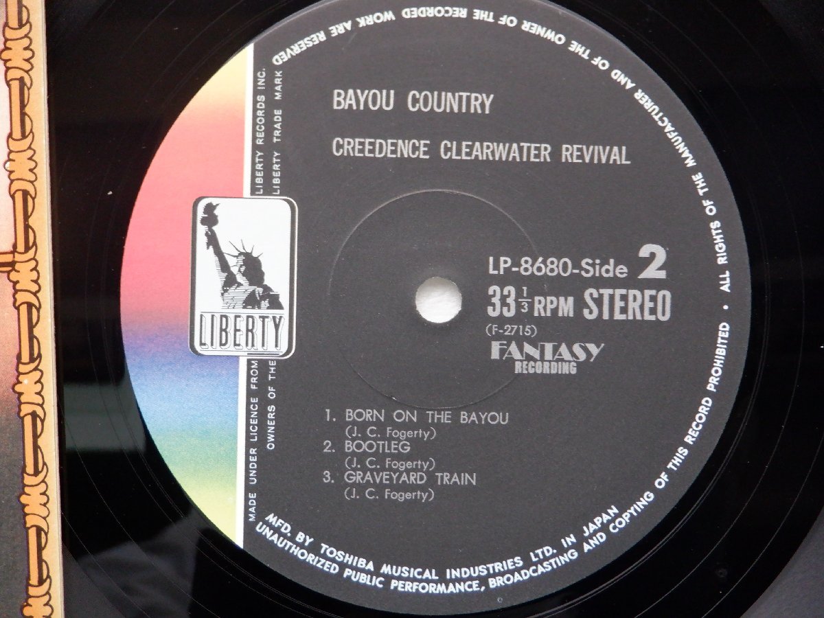 Creedence Clearwater Revival(クリーデンス・クリアウォーター・リバイル)「Bayou Country(バイヨー・カントリー)」LP/Liberty(LP-8680)_画像2