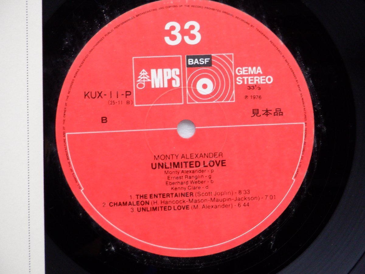 【帯付】Monty Alexander「Unlimited Love - Live & In Concert」LP（12インチ）/MPS Records(KUX-11-P)/Jazz_画像2