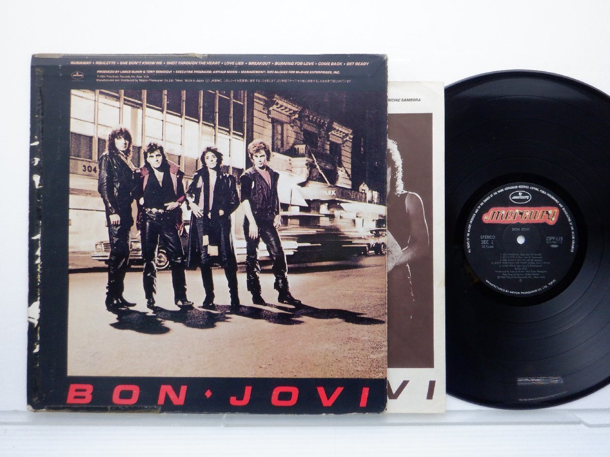 Bon Jovi(ボン・ジョヴィ)「Bon Jovi(夜明けのランナウェイ)」LP（12インチ）/Mercury Records(25PP-119)/洋楽ロック_画像1