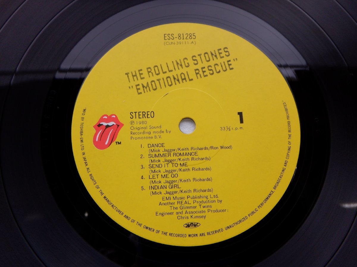 The Rolling Stones(ローリング・ストーンズ)「Emotional Rescue」LP（12インチ）/Rolling Stones Records(ESS-81285)/ロック_画像2