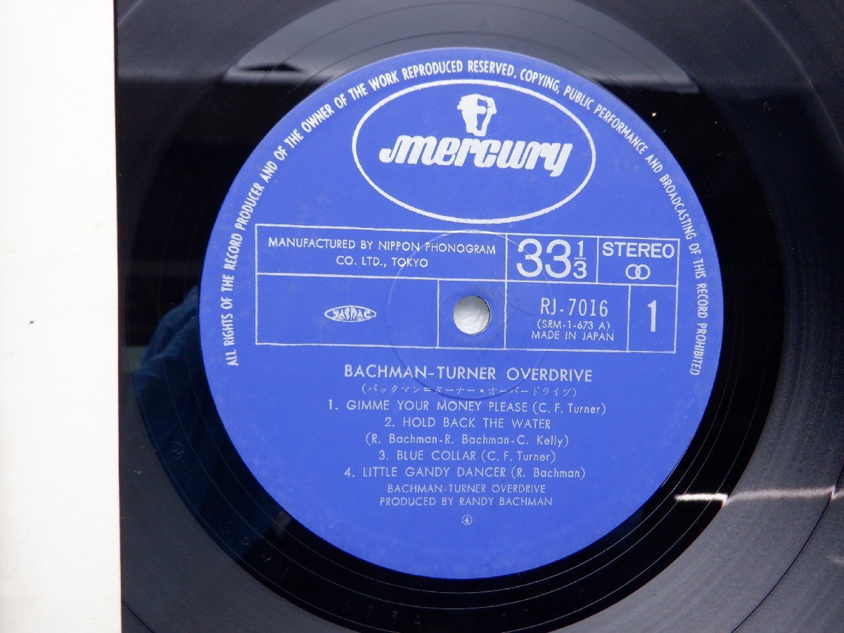Bachman-Turner Overdrive「Bachman-Turner Overdrive」LP（12インチ）/Mercury(RJ-7016)/洋楽ロック_画像2
