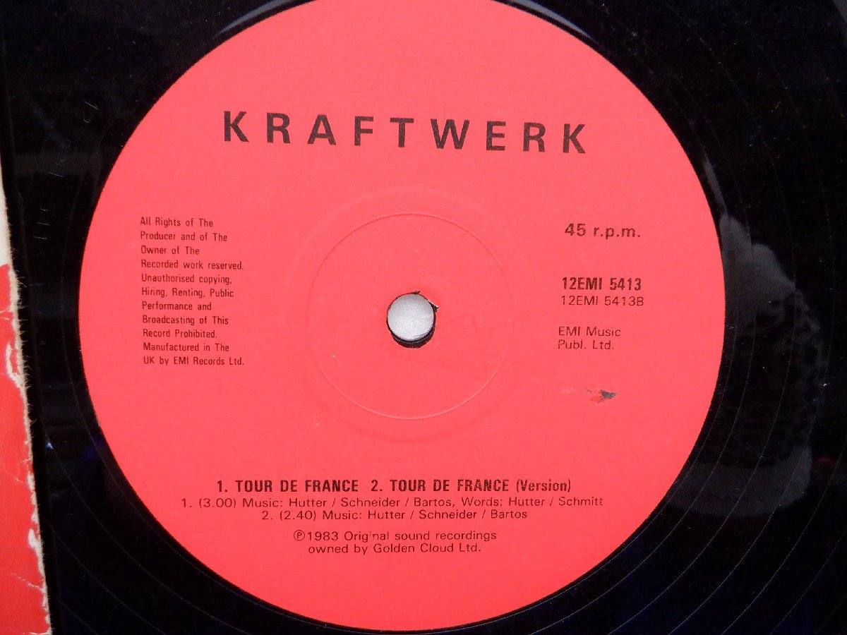 Kraftwerk「Tour De France」LP（12インチ）/EMI(12 EMI 5413)/洋楽ポップス_画像2