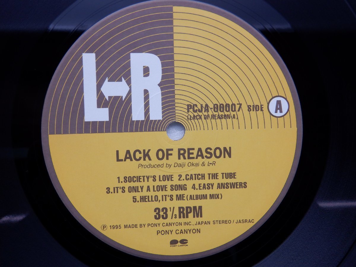 L⇔R「Lack Of Reason」LP（12インチ）/Pony Canyon(PCJA-00007)/邦楽ロック_画像2