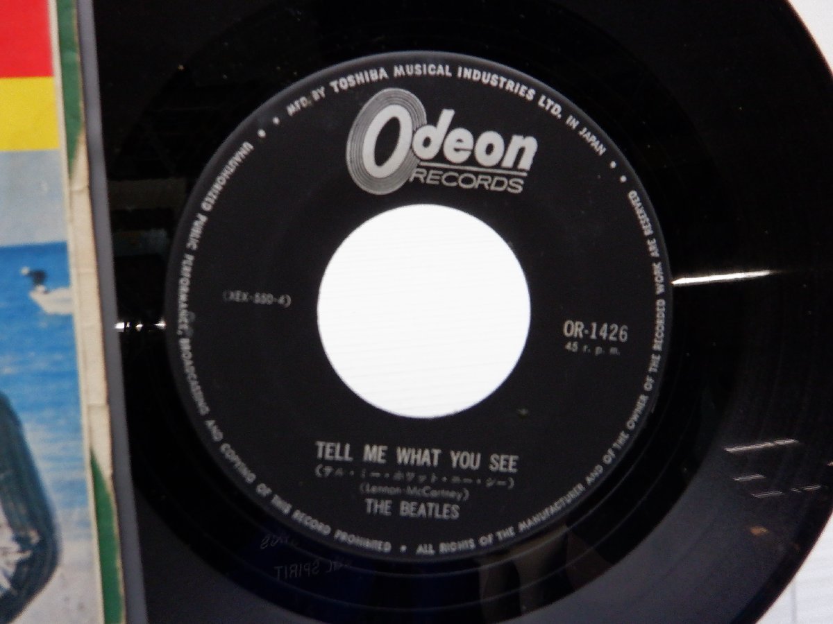 The Beatles「You're Going To Lose That Girl / Tell Me What You See」EP（7インチ）/Odeon(OR-1426)/洋楽ロック_画像2