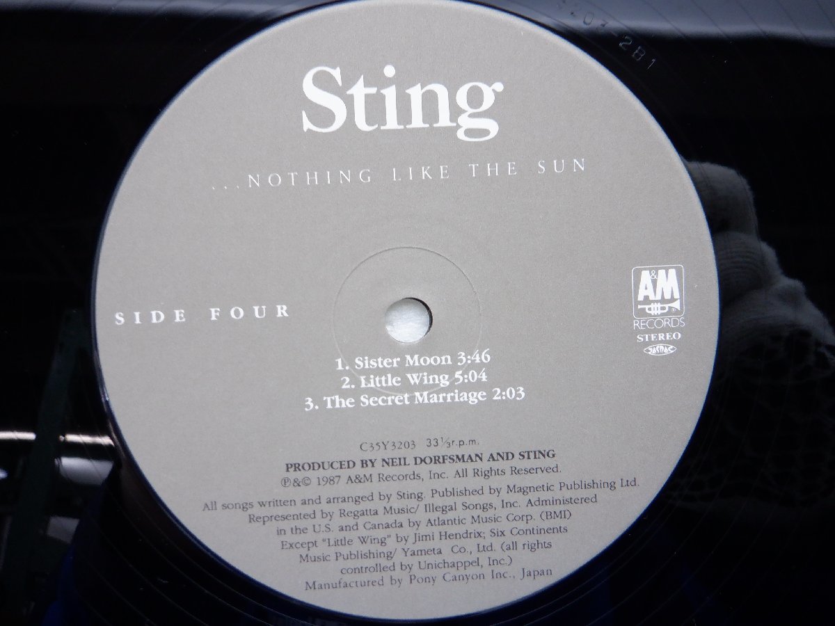 Sting(スティング)「Nothing Like The Sun」LP（12インチ）/A&M Records(C35Y3203)/ロック_画像2