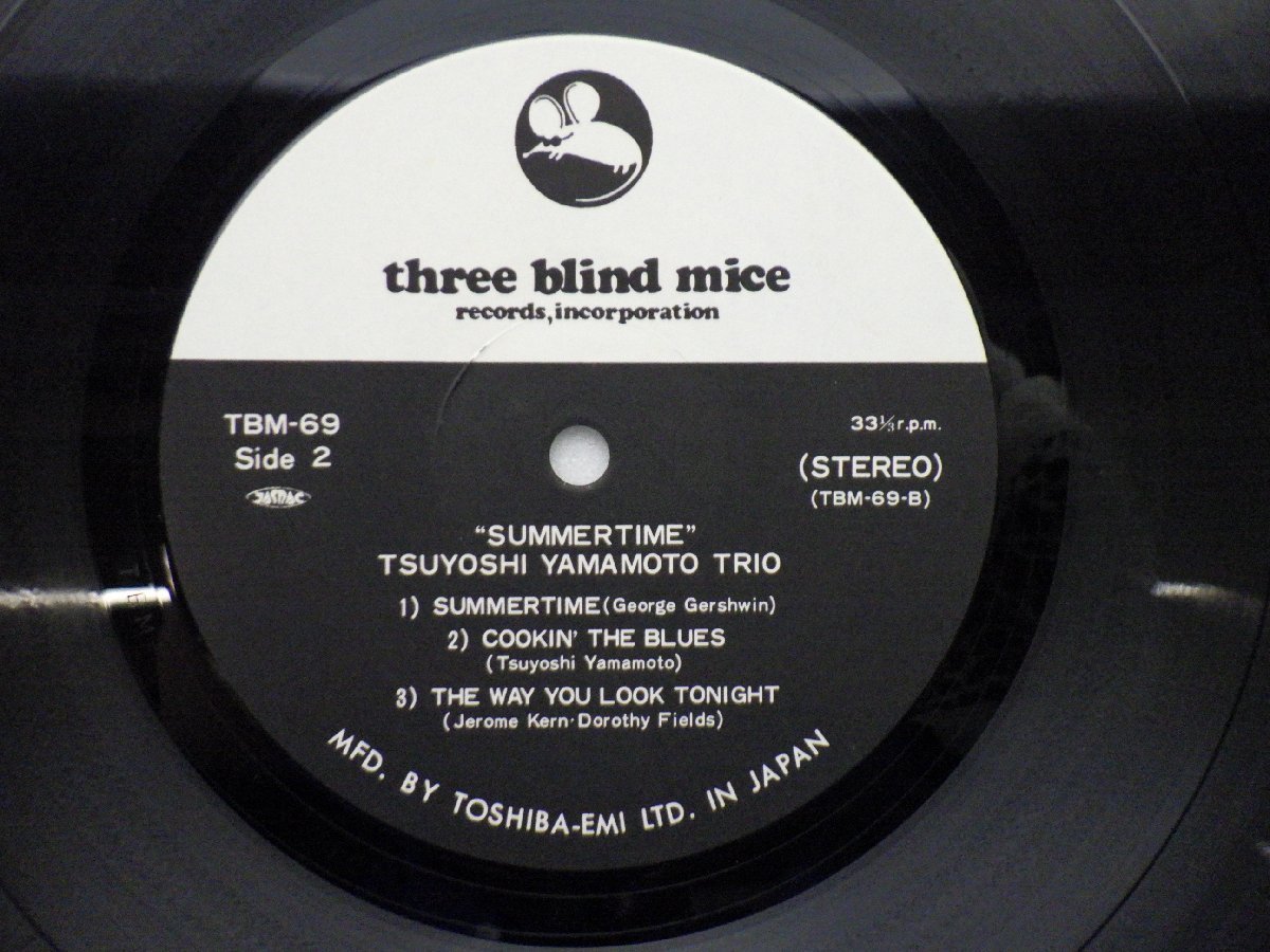 山本剛 Trio「Summertime」LP（12インチ）/Three Blind Mice(TBM-2569)/ジャズ_画像3