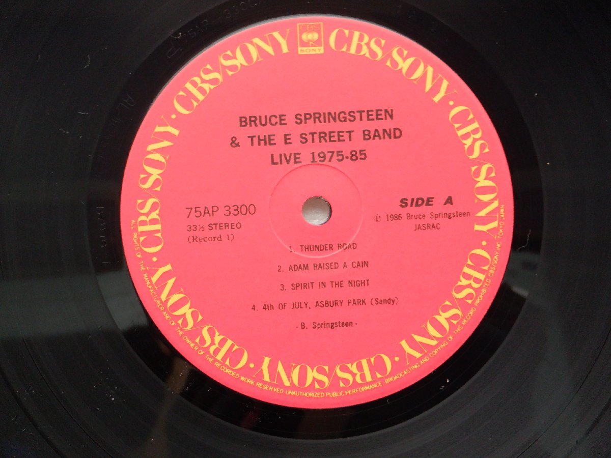 Bruce Springsteen & The E-Street Band「Live/1975-85」LP（12インチ）/CBS/SONY(75AP 3300-4)/ロック_画像2
