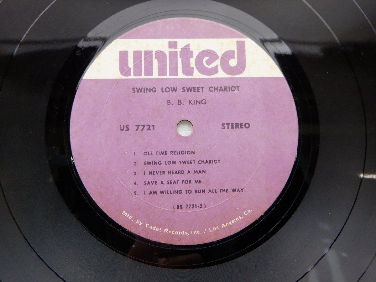 B.B. King「B. B. King Sings Spirituals」LP（12インチ）/United(US-7721)/ファンクソウル_画像2