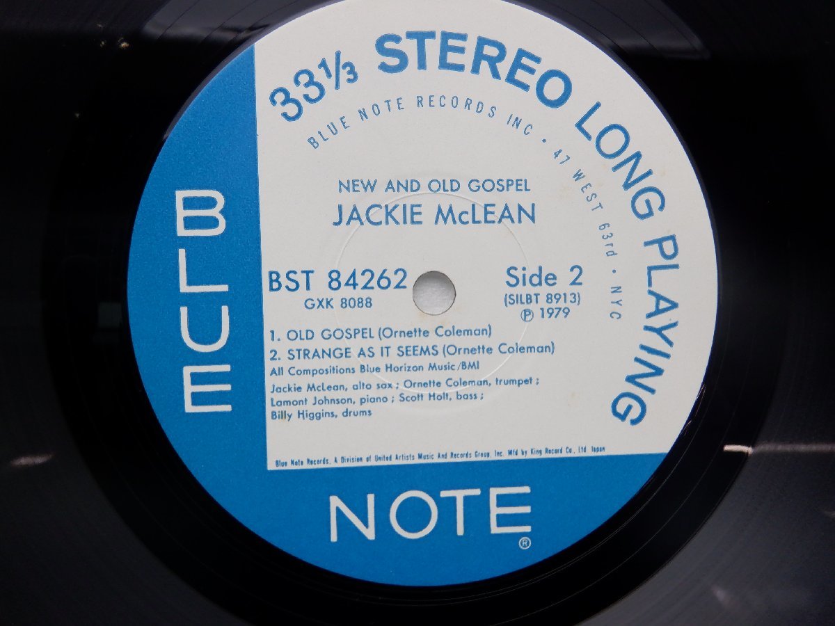 Jackie McLean(ジャッキー・マクリーン)「New And Old Gospel」LP（12インチ）/Blue Note(GXK 8088)/ジャズ_画像2