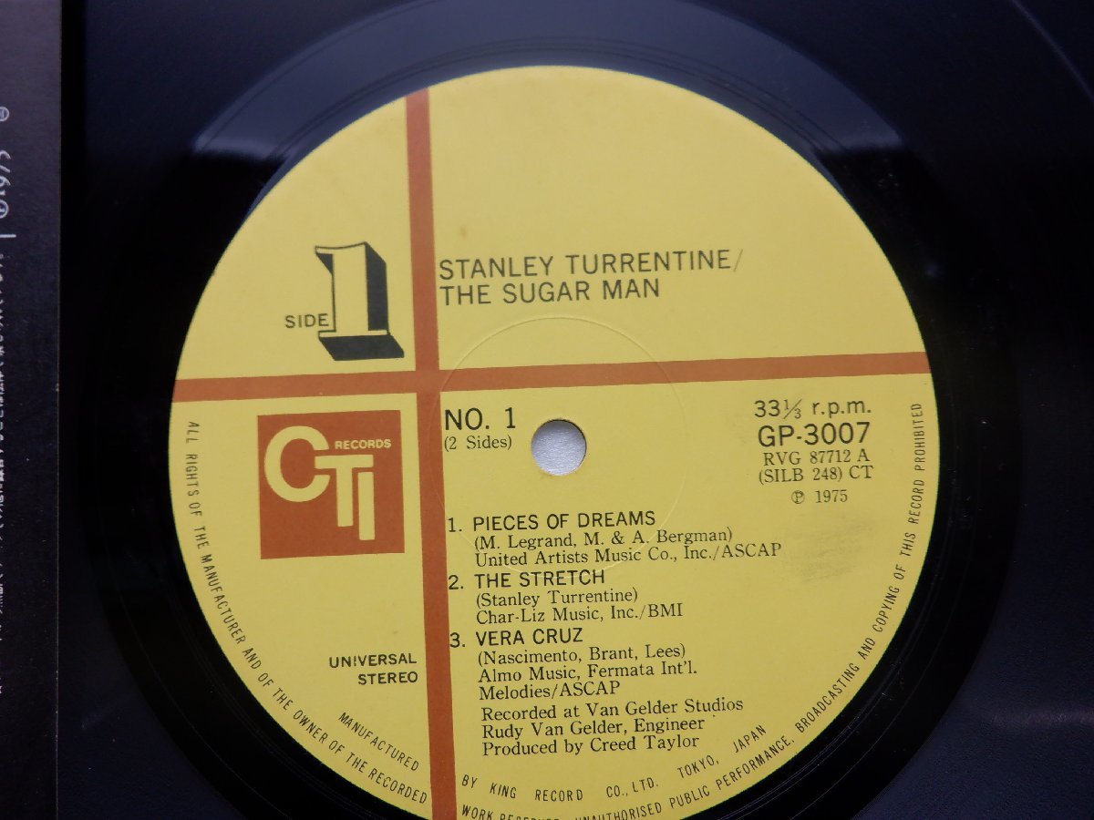 Stanley Turrentine「The Sugar Man」LP（12インチ）/CTI Records(GP 3007)/ジャズ_画像2