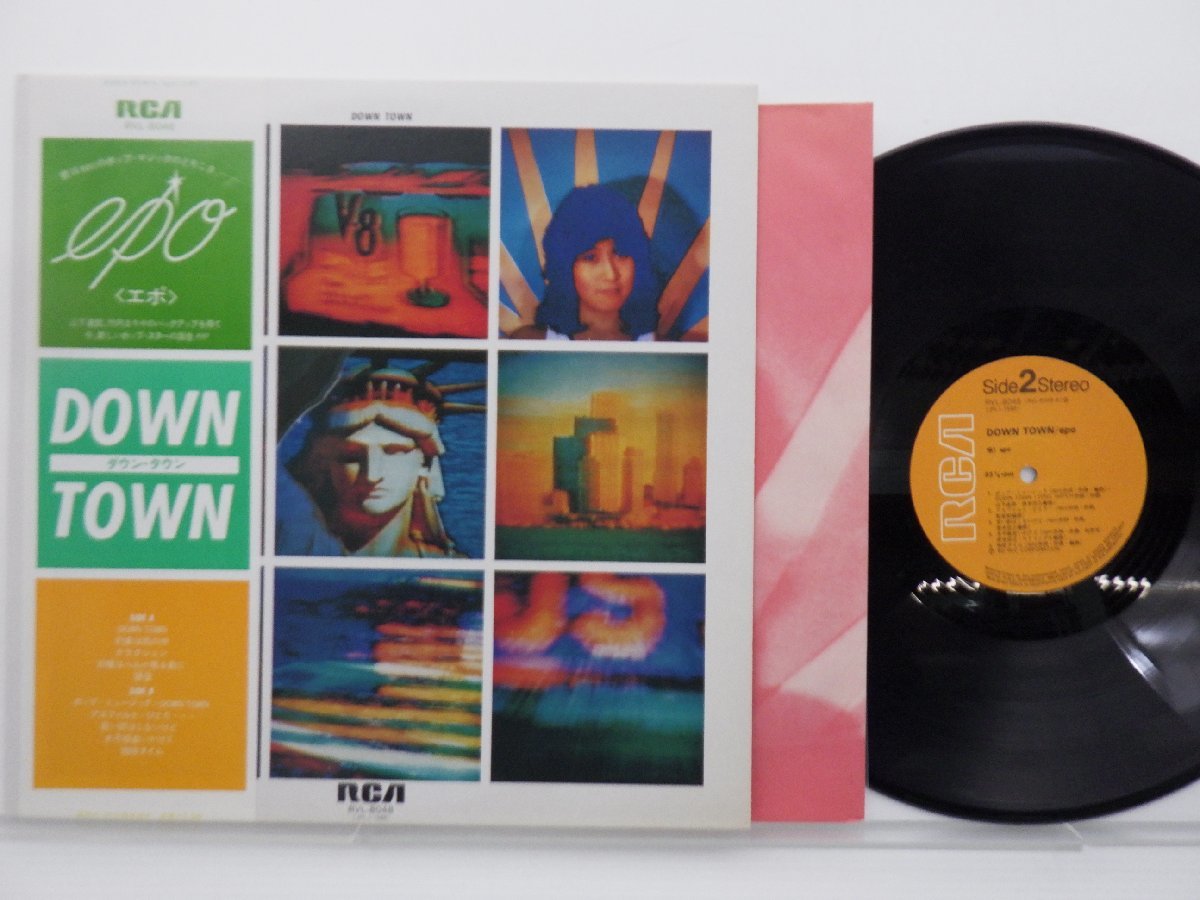 EPO(エポ)「Down Town(ダウン・タウン)」LP（12インチ）/RCA Records(RVL-8048)/シティポップ_画像1