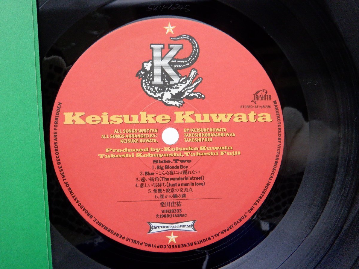 桑田佳祐「Kuwata Keisuke」LP（12インチ）/Taishita(VIH-28333)/邦楽ロック_画像2