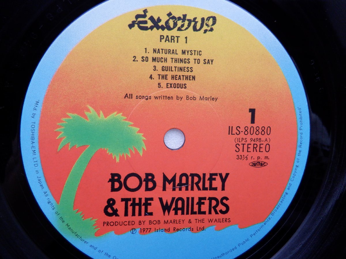 Bob Marley & The Wailers(ボブ・マーリー&ザ・ウェイラーズ)「Exodus(エクソダス)」LP（12インチ）/Island Records(ILS-80880)/レゲエ_画像2