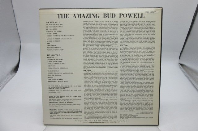 Bud Powell(バド・パウエル)「The Amazing Bud Powell (Volume 2)(アメイジング・バッド・パウェル 第2集)」LP/Blue Note(BLP 1504)_画像2