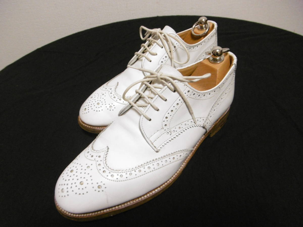 Tricker`s Tricker's ANNE full blow g Dubey shoes can toli shoes lady's UK6-4 white ENGLAND made 