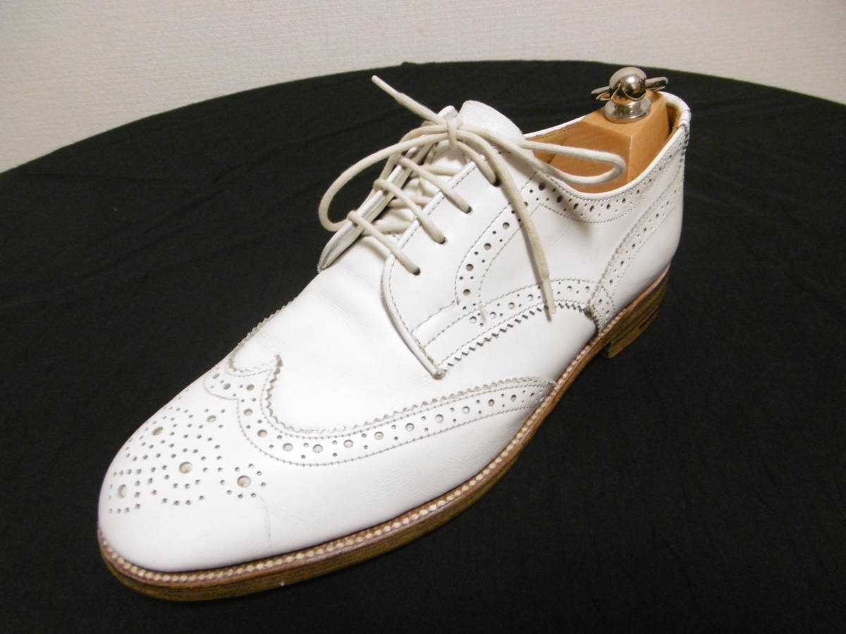 Tricker`s Tricker's ANNE full blow g Dubey shoes can toli shoes lady's UK6-4 white ENGLAND made 