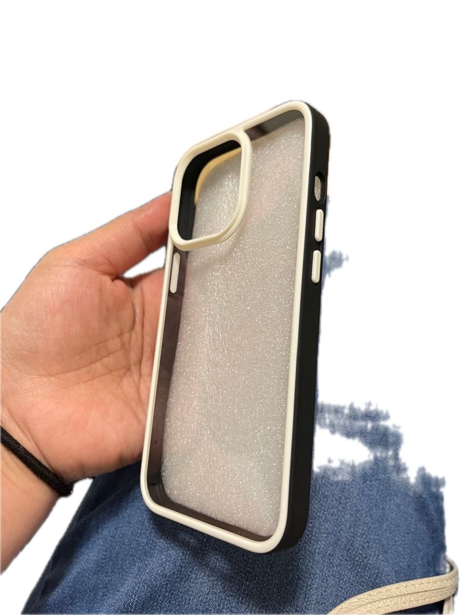 Rzuug For iphone13用キャンディーカラーフレーム耐衝撃性透明