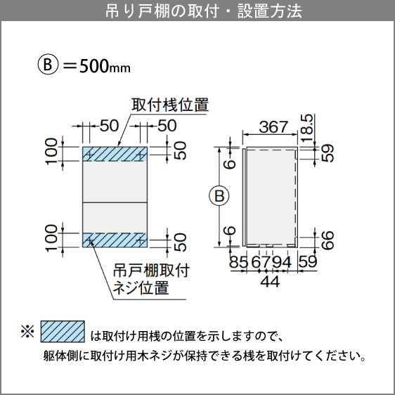 吊戸棚 (不燃仕様) 幅：45cm 高さ：50cm GKシリーズ GKF-A-45FL GKF-A-45FR GKW-A-45FL GKW-A-45FR LIXIL リクシル サンウェーブ