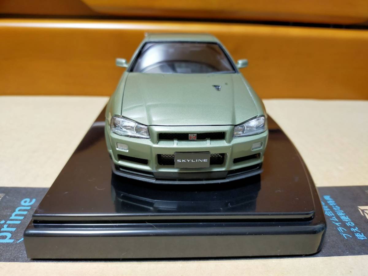 完成品！　1/24 アオシマ MODEL134 日産 BNR34 スカイライン GT-R V-specII Nur'02_画像3