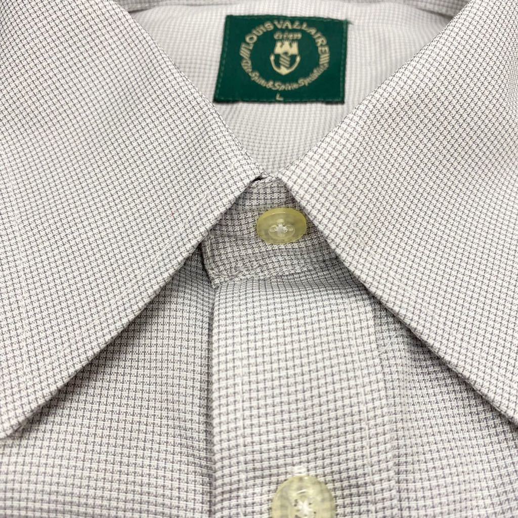 Gb1 LOUIS VALLAIRE 半袖シャツ サイズL メンズ ワイシャツ カッターシャツ ビジネスシャツ 胸ポケット ショートスリーブ トップス 薄手_画像5