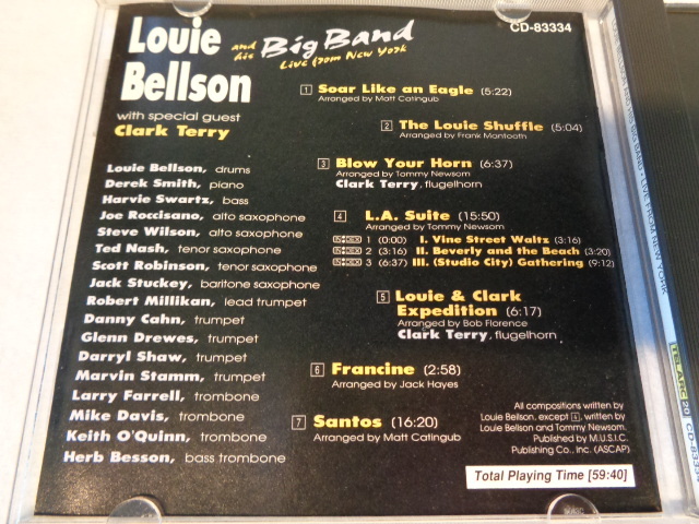 CD　LOUIE　BELLSON　　LIVE　FROM　NEWYORK_画像2
