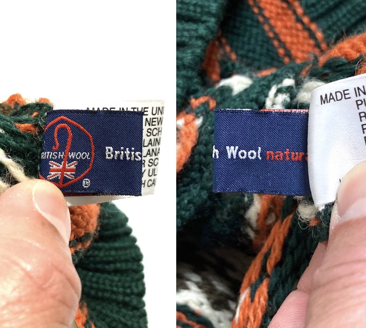 ハイランド2000 柄物 ニット ベスト イングランド製 / HIGHLAND セーター 英国製 イギリス製_画像7