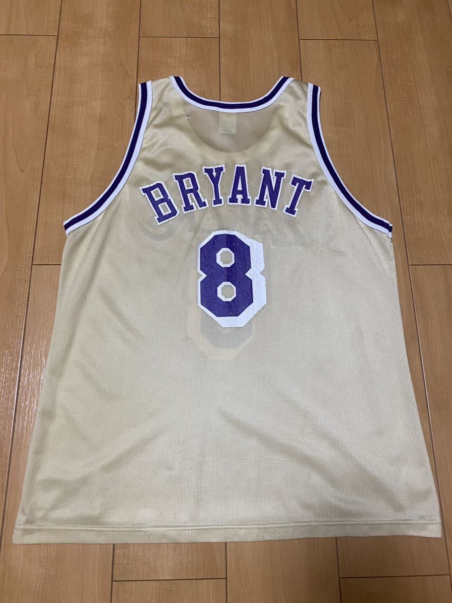 コービーブライアント Kobe Bryant Champion製 ユニフォーム ゲームシャツ NBA Lakers レイカーズサイズ44_画像2