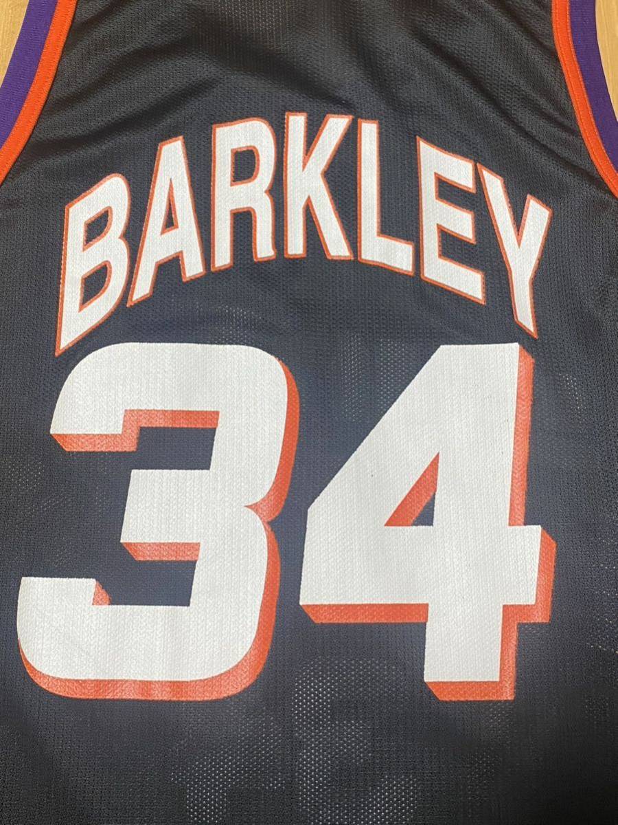 チャールズバークレー Charles Barkley Champion製 ユニフォーム ゲームシャツ NBA Suns サンズ サイズ44 レイカーズ ウォリアーズ ブルズの画像4