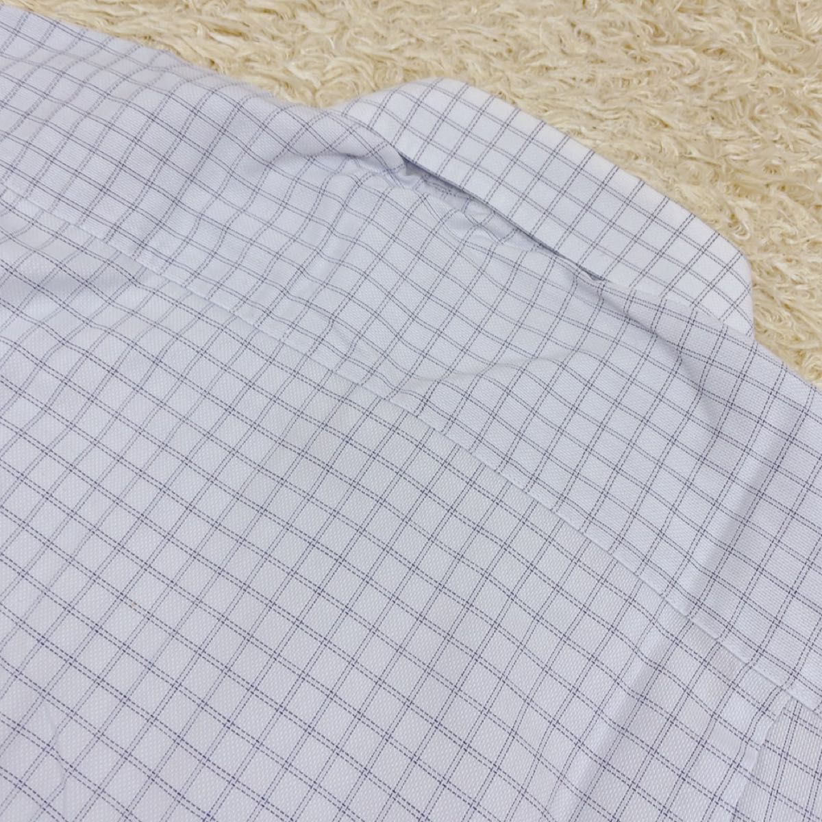 メンズ  半袖シャツ トップス ビサルノ チェック ブルー 水色 カジュアル 43