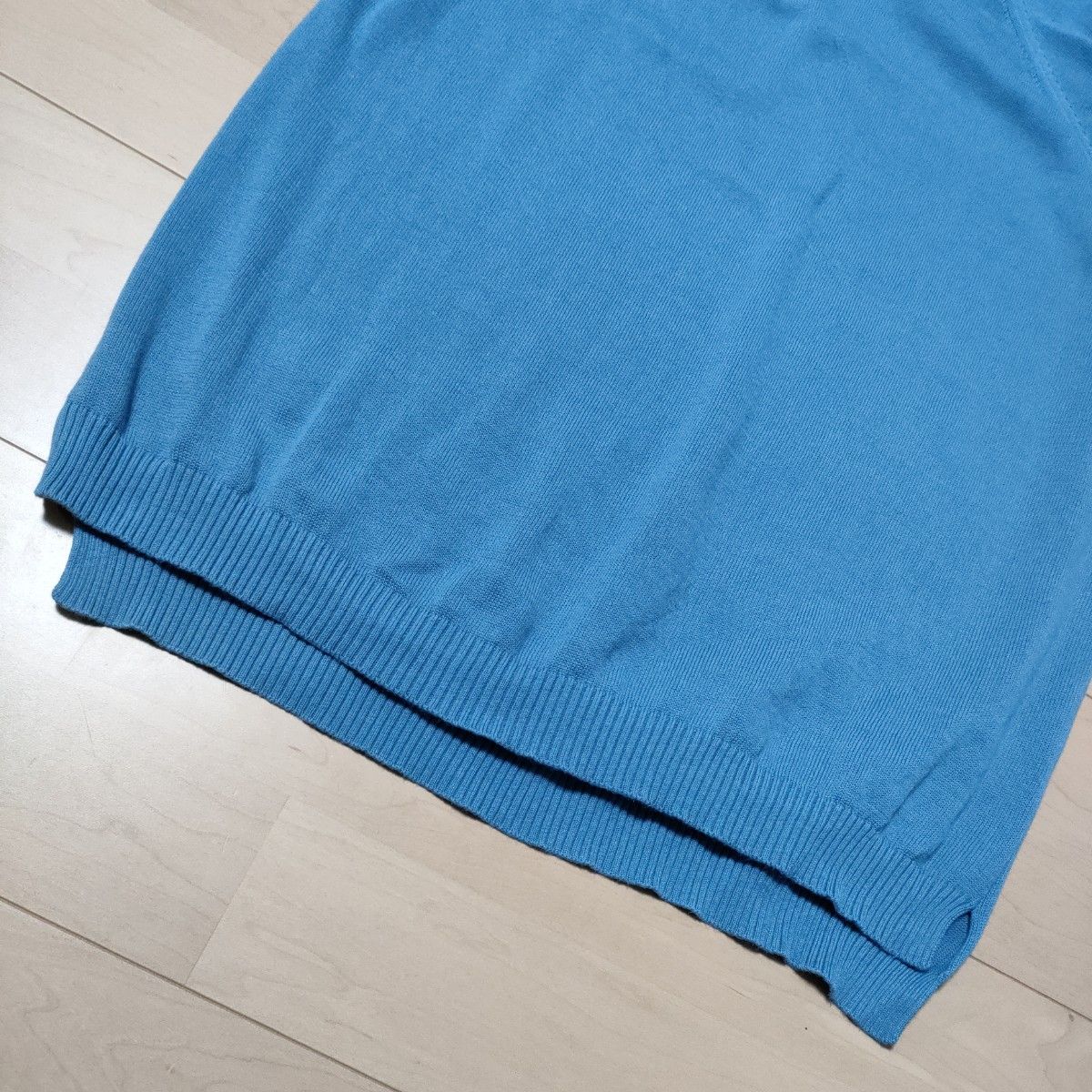 ホワイトラインWHITE LINE日本製ニットTシャツ サマーニット 半袖ニット
