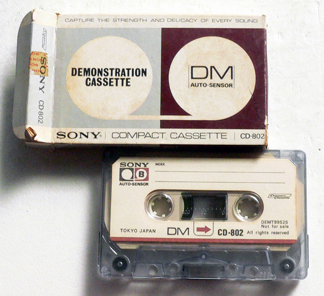 ★ ソニー デモンストレーション カセットテープ DM CD-802 SONY DEMONSTRATION CASSETTE ★_画像1
