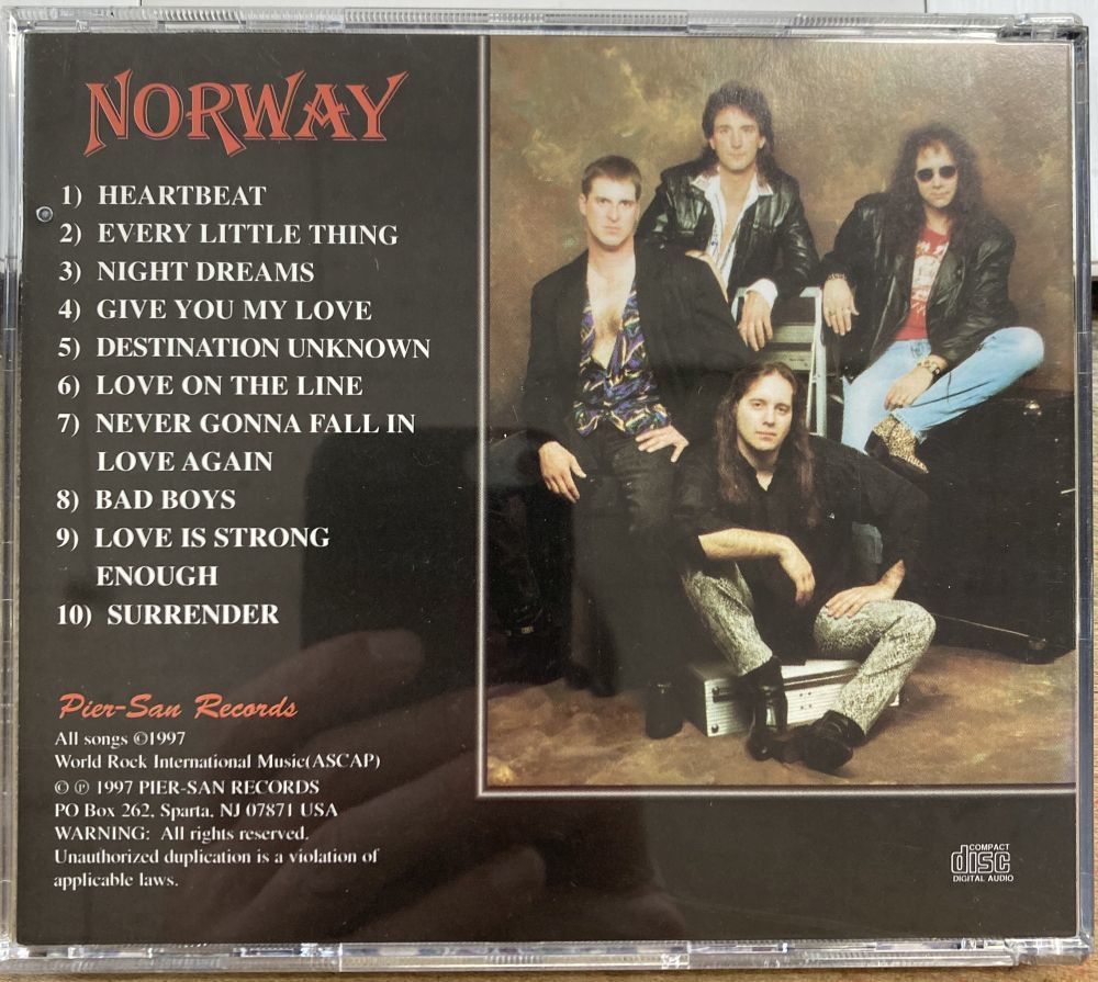 NORWAY／NIGHT DREAMS 【中古CD】 ノルウェー アメリカ盤 ナイト・ドリームス PSR1001の画像2