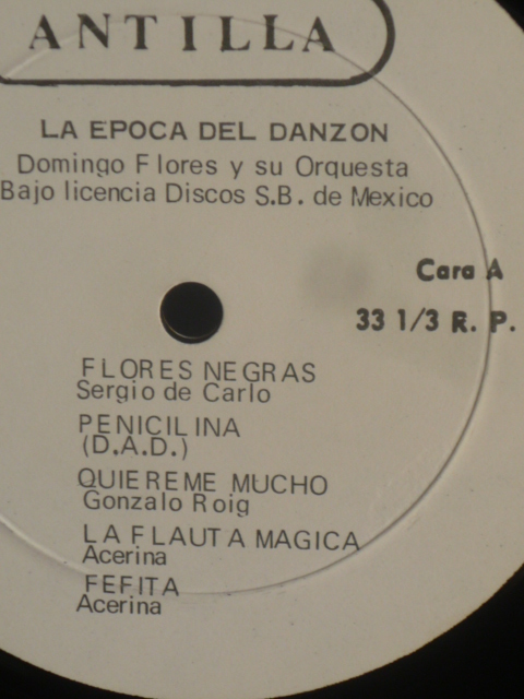 DOMINGO FLORES/LA EPOCA DEL DANZON-628 （LP）_画像2