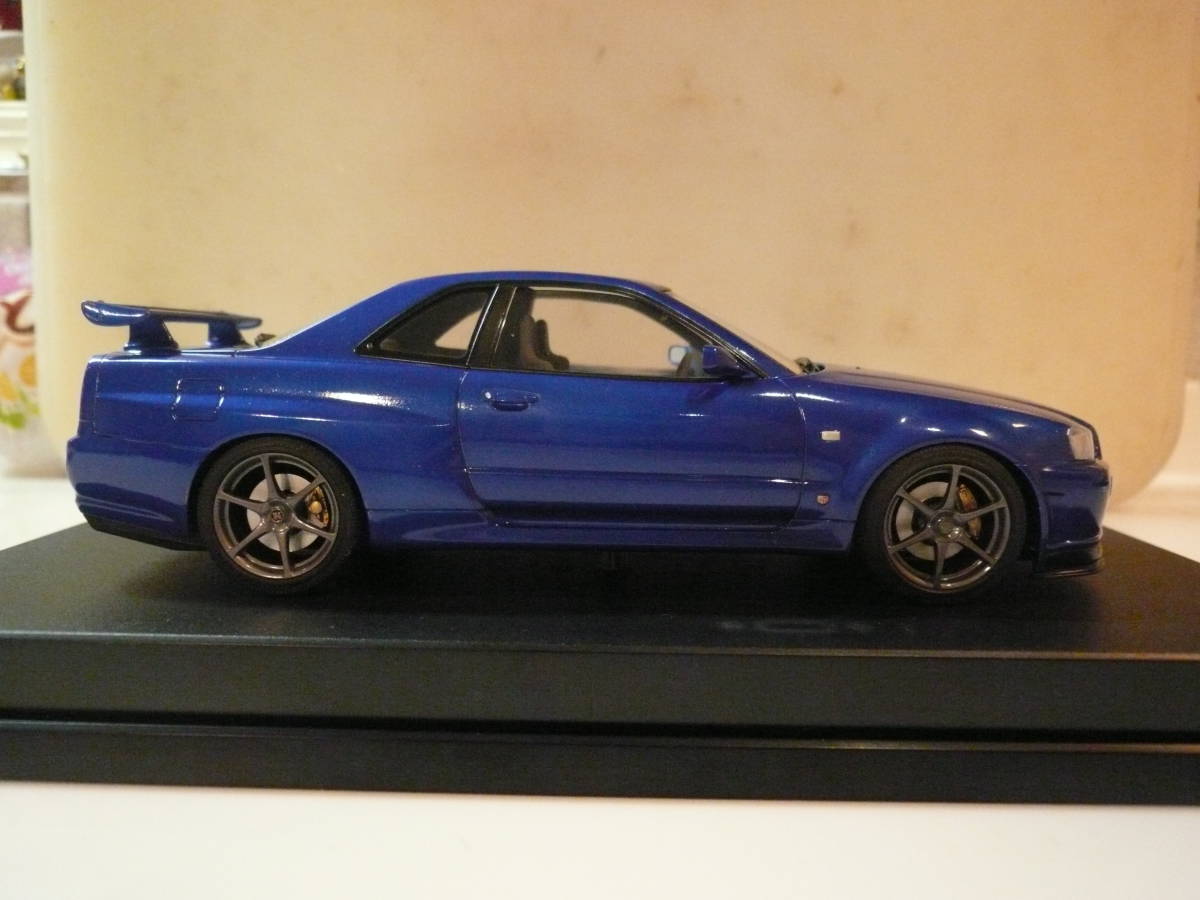  prompt decision * out of print * rare thing * Tamiya 1/24 master Work collection final product Nissan Skyline GT-R V-specⅡ (R34) as good as new * beautiful goods 