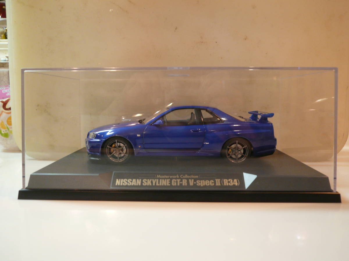  prompt decision * out of print * rare thing * Tamiya 1/24 master Work collection final product Nissan Skyline GT-R V-specⅡ (R34) as good as new * beautiful goods 