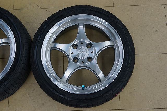 送料無料【中古 SET】165/50R15 ファルケン ZIEX ZE914 21年 5ZIGEN 5次元 PRORACER FN01R-C 4H100 5J+45 アルト ラパン_画像3