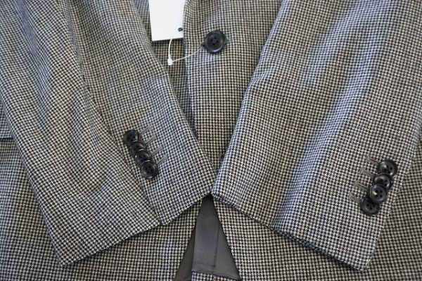 【即決】azabu tailor 麻布テーラー メンズ シングルスーツ 千鳥格子 サイズ：048A│パンツ082 【861481】_画像6