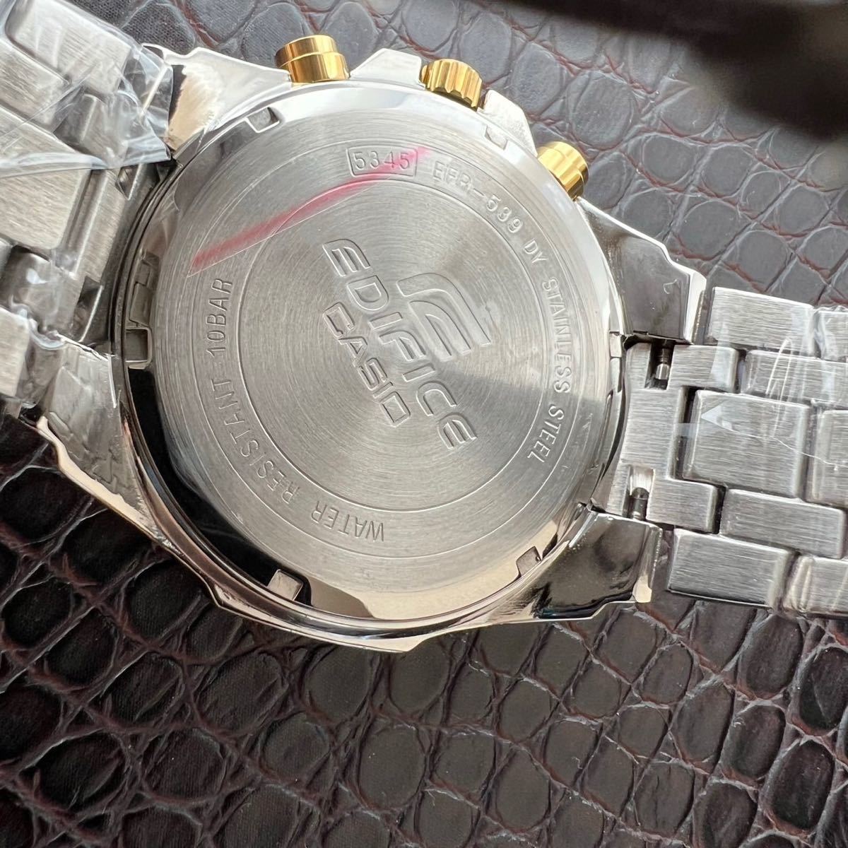 【未使用品】CASIO カシオ EDIFICE エディフィス 腕時計 クロノグラフ 正規品 ビジネス メンズ 10気圧防水 ダイバーズ ウォッチ NO.699_画像5