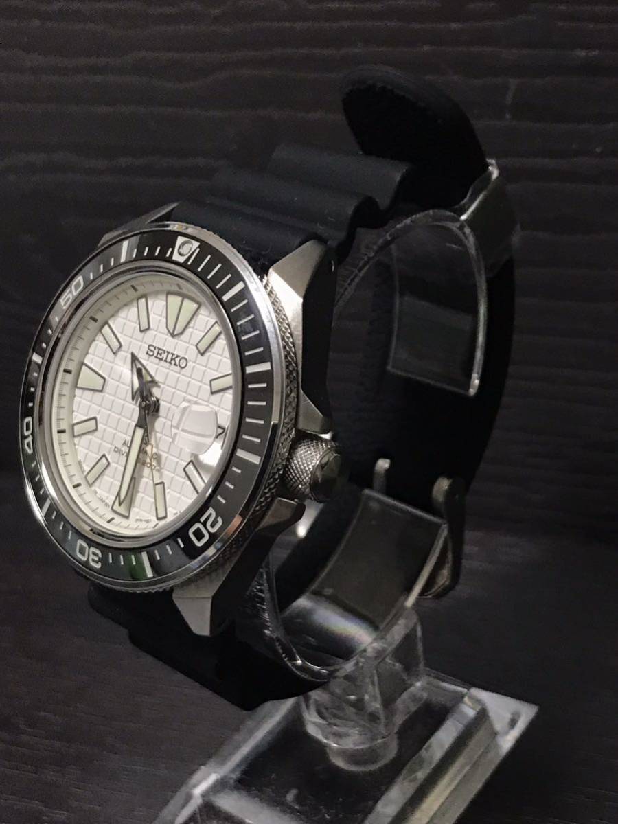 【レア/新品】SEIKO PROSPEX KING SAMURAI WHITEセイコー プロスペックス キングサムライ SRPE37J1ホワイト日本製 Made in Japanの画像2