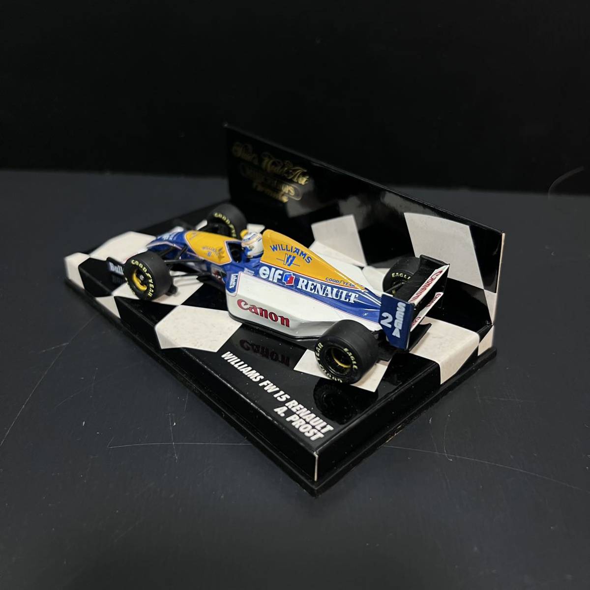 1000円スタート　MINICHAMPS Williams FW15 Renault Prost A.PROST 保管品_画像3