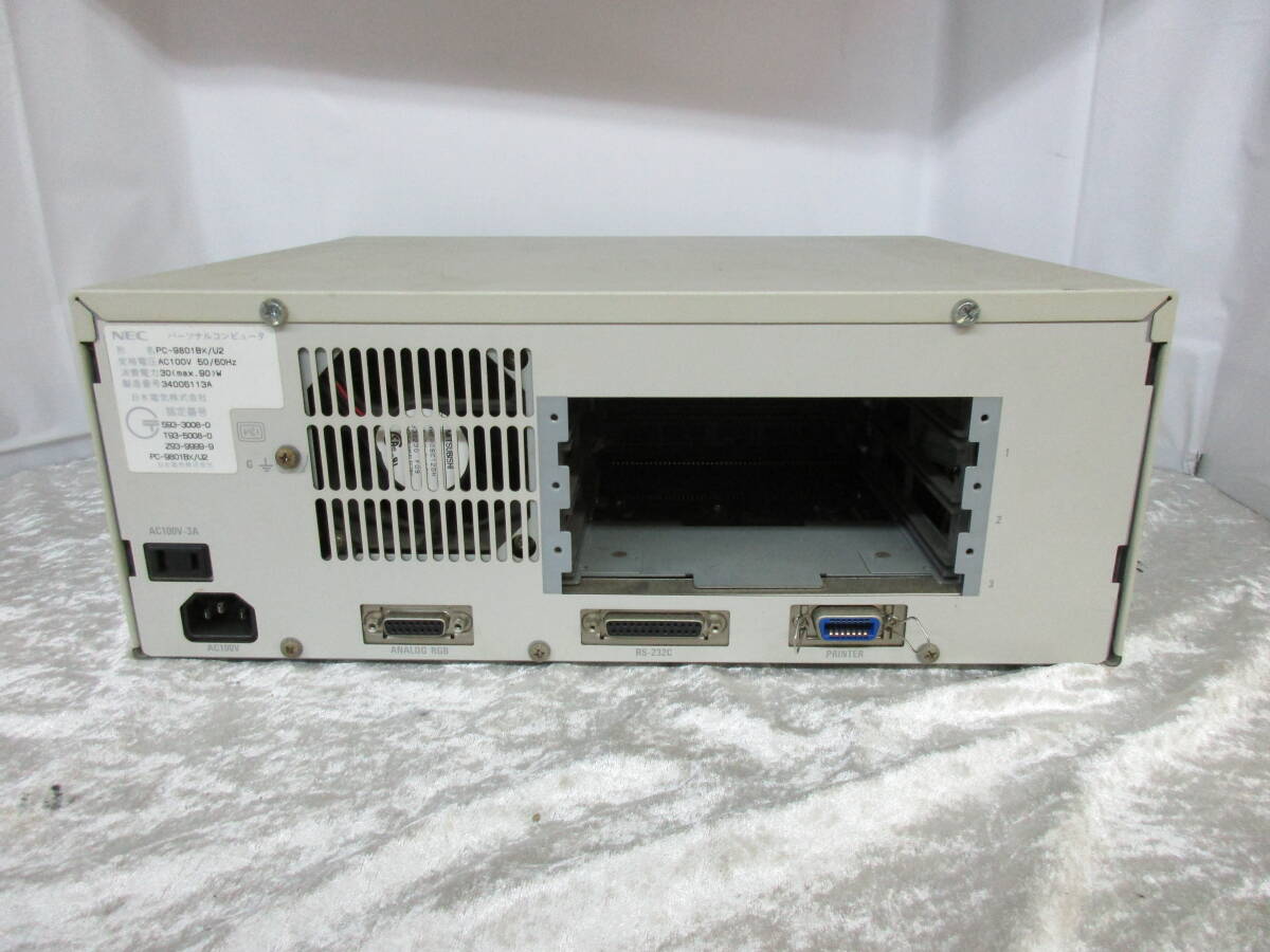 T1-81　NEC(日本電気)　パーソナルコンピュータ ※本体のみ 【PC-9801BX/U2】 32BIT CPU UNIT　3.5 INCH FDD VERSION_画像4