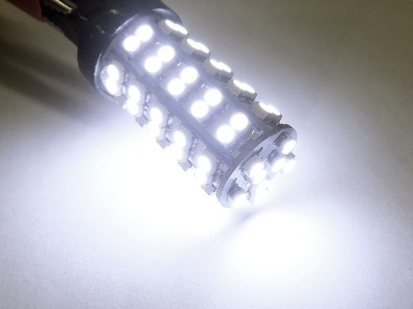 T20 シングル LED (261) 2個組 白 12V SMD68発 ホワイト バックランプ/20_画像3