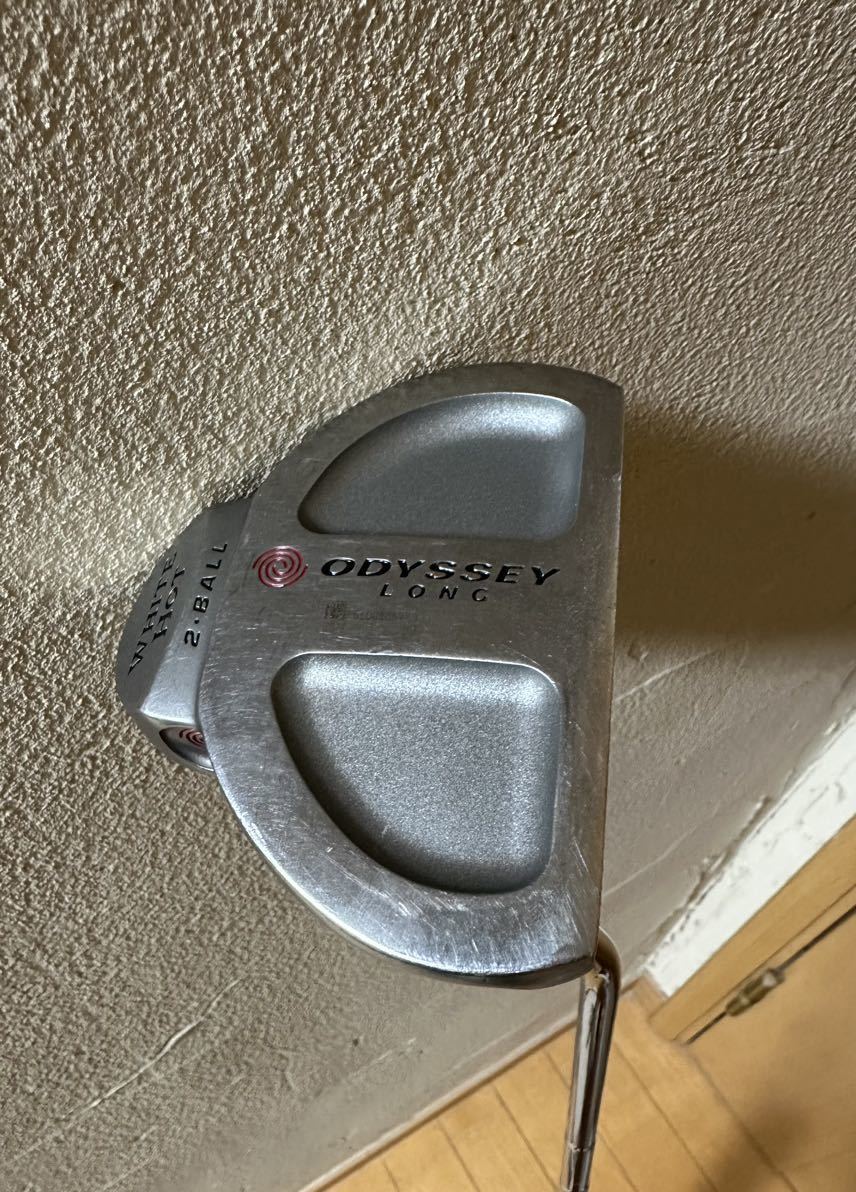 オデッセイ ホワイトホット 2ボール ロング 長尺パター 約44インチ 希少名器】長尺パター オデッセイ WHITE HOT 2BALL 初代ホワイト